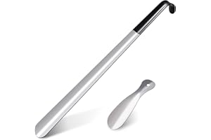 BOOMIBOO 2 Pcs Shoe Horn, 16.5 Inch Long Shoe Horn for Home Use, 7.5 Inch Shoe Horn for Travelling, Perfect Combination.