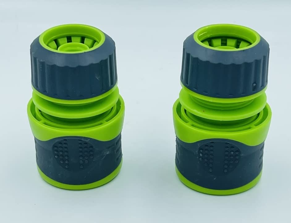 UKDeals Direct® Soft-Grip Connector Garden Tap Hose Pipe Connector Hose end connector 12.5mm & 15mm - Pack of 2