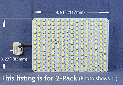 2-PACK of COOL WHITE LED Light (6000K) -- 230Vac 50Hz 2000Lumens 9Watts (EACH)-- for Conversion of FML27W Fluorescent lamps. P/N: SPTL224FMLS-CW-230V-2P. BUY 2-Pack SAVES $13.88 FOR SHIPPING