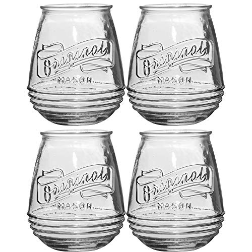 Home Essentials Original Mason Stemless Wine Glasses N/A N/A Pricepulse