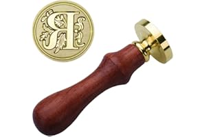 Generic Christmas & Craft & Stationery Alphabet Initial Sealing Stamp Wax Letter Seal for Invitations and Classic (R, One Siz