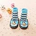 AMA(TM) Cartoon Kids Toddler Baby Anti-slip Sock Boots Slipper Shoes (18-24 months, Blue)