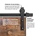 TCBunny 8FT Sliding Barn Door Hardware Kit Black Antique Smooth and Quiet Steel Track Set