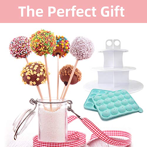 Complete Cake Pop Maker Kit with 3 Tier Cake Stand, Chocolate Candy