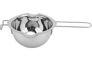 QANYEGN Stainless Steel Melting Pot, Double Spouts 500 ML Chocolate Melting Pot, Melting Bowl for Melting Chocolate, Candy, C