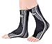 Doc Miller Premium Ankle Brace Compression Support Sleeve Socks for Swollen Foot Plantar Fasciitis Achilles Tendonitis, Use as Injury Support Recovery Eases Pain Swelling 1 PAIR (Gray, X-Large)