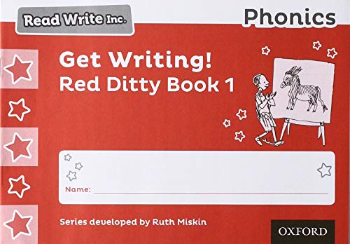 Read Write Inc. Phonics: Get Writing! Red Ditty Book 1 Pack of 10 ...