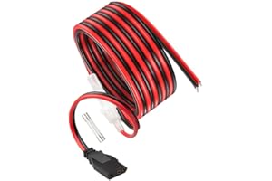 WoTravelPaL CB Radio Power Cord 3-Pin 2-Wire, Heavy-Duty 16AWG 1.5M Fused Power Cable with 15A Fuse, Compatible with Cobra Galaxy Midland Ham Radios – CB Radio Accessories