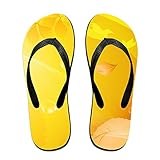 Yellow Leaf Casual Unisex Flip Flops Sandal Summer