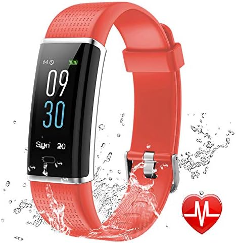 Lintelek Fitness Tracker - Heart Rate Monitor, Color Screen Activity Tracker HR, Sleep Monitor, 14 Sports Modes, IP68 Waterproof Pedometer, Step Counter for Kids, Women, Men and Gift