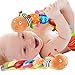 Jcobay Baby Toys Musical Caterpillar Stuffed Crawler Toy Soft Tummy Time Toy with Ruler Bells Rattle Crinkle Educational Interactive Plush Toy for Infant Newborn Boys Girls Toddler 3-12 6 Months Gift