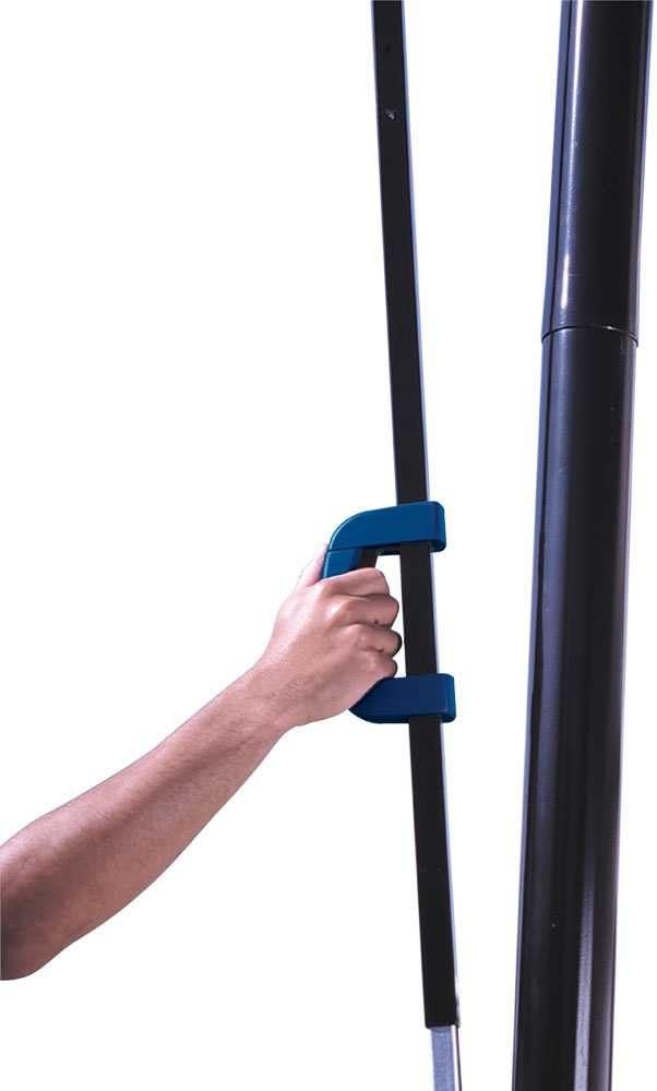 Lifetime 1529 Courtside Height Adjustable Portable Basketball System, 50 Inch Shatterproof Backboard : Portable Basketball Hoops Outdoor : Sports & Outdoors