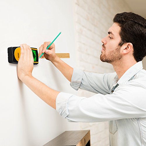 URCERI Stud Finder Wall Scanner 3-in 1 Metal AC Wires Wood Detector with Backlit LCD Screen Display and Beeping Sound Alert