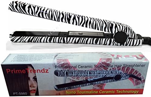 Professional Ceramic Zebra Straightening Flat Iron Nano Tourmaline Ceramic Technology