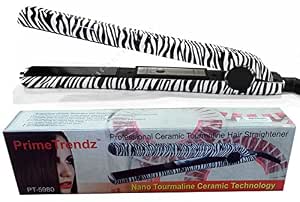 Amazon.com: PrimeTrendz - Plancha de cerámica profesional con diseño de  cebra : Belleza y Cuidado Personal