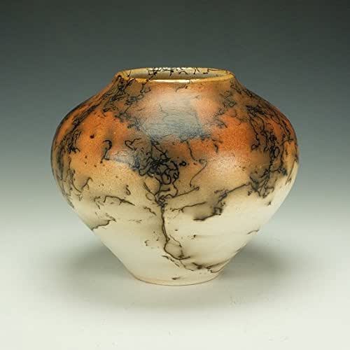 Raku horse hair pottery. Handmade Products
