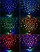 Spriak 12 Color Changes RGB 10W Rotating Magic Ball Stage Lights for KTV Xmas Party Wedding Show Club Pub Disco DJ