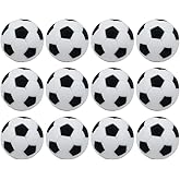 BQSPT 32mm Foosball Balls Foose Balls Table Soccer Game Replacement Foosballs 12pcs,Foosball Balls Official 32mm Mini Table F