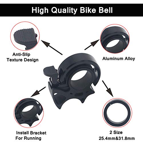 HUIRONG Bike Bell, Aluminum Alloy Bicycle Bells Mountain Bicycle Bells