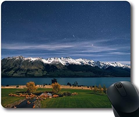 Custom Gaming Mouse Pad with Silentnight Sky Nature Non-Slip Neoprene Rubber Standard Size 9 Inch(220mm) X 7 Inch(180mm) X 1/8 Inch(3mm) Desktop Mousepad Laptop Mousepads Comfortable Computer Mouse Mat