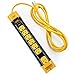 BESTTEN 7 Outlet Heavy Duty Metal Surge Protector Power Strip with Cord Management, 9-Foot Cord, ETL Certified, Yellow primary