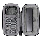 co2crea Hard Travel Case for RAVPower Mini External SSD Hard Drive 512GB / 1T Portable SSD Solid State Flash Drive (Black Case)