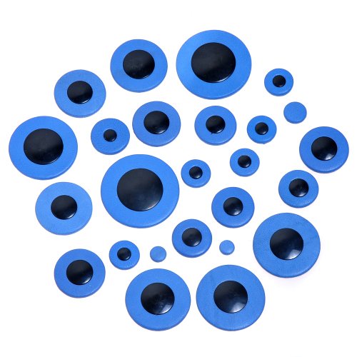 1set of 25pcs Blue Leather Pads Saxophone Accessories for Alto Saxophone