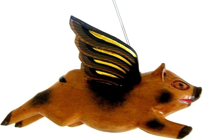 flying pig baby mobile