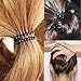 No Crease Hair Ties for Women and Girls,10 Piece Plastic Spiral Hair Coil Rings for all Hair Type (10Pack 5Color)