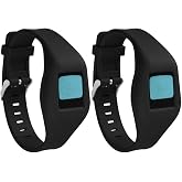 QGHXO Buckle Bracelet for Fitbit Zip, Replacement Silicone Band with Chrome Watch Clasp and Fastener Buckle for Fitbit Zip