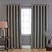 Best Home Fashion Wide Width Thermal Insulated Blackout Curtain - Antique Bronze Grommet Top - Olive - 80