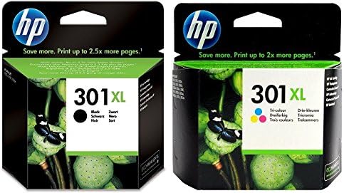 HP 301XL High Yield Black & Tri-Colour Original Ink Cartridge Bundle