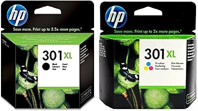 HP 301XL High Yield Black & Tri-Colour Original Ink Cartridge Bundle