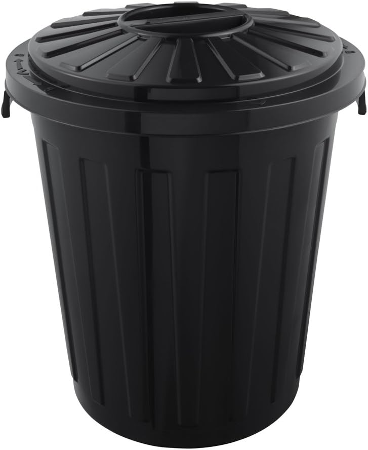 Keeeper Universal Bin with Lockable Lid, Sturdy Plastic (PP), Maxi-Bin, 23 l, Graphite, Grey/Graphite - Image 3