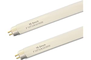 FLYERCATCH (2pack) 16’’ F10T5/830/L Fluorescent Bulb Replacement Jasco Warm White 10W 3000K Tubes, F10T5-WW Linear Light, 16.5’’ Overall Length