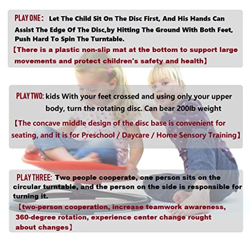 Sensory Spinning Chair For Autistic Kids, Sensory Room Essentials Sensory Swivel Chair Sit Spin Autism Toys Kids Training Body Coordination Metal Base Non