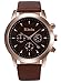 Kteta Men's Watch Classic Business Casual Chronograph sports Quartz Analog Leather Wristwatches(Brown)