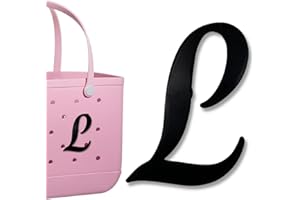 PLLCJB Bag Charms Compatible with Bogg Bag, Alphabet Charm Large Size Letters Decor Rubber Beach Tote Bag Charms Compatible with Bogg Bag Accessories