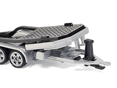 siku 2548, Pick-Up mit Anhänger und Snowmobil, 1:55, Metall/Kunststoff, Grün/Gelb, Kippbarer Anhänger – Bild 5