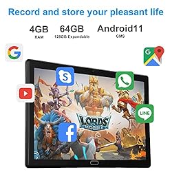 Tablet 10 inch Android 11 4G LTE Tablet PC 2 Sim