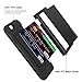 iPhone 6 Plus Case / iPhone 6S Plus Case, Holds Up to 2 Cards,TORUBIA Wallet Case Slim Fit Armor Air Cushion Technology Shockproof Cover for iPhone 6 Plus or iPhone 6S Plus (5.5 inch) - Black