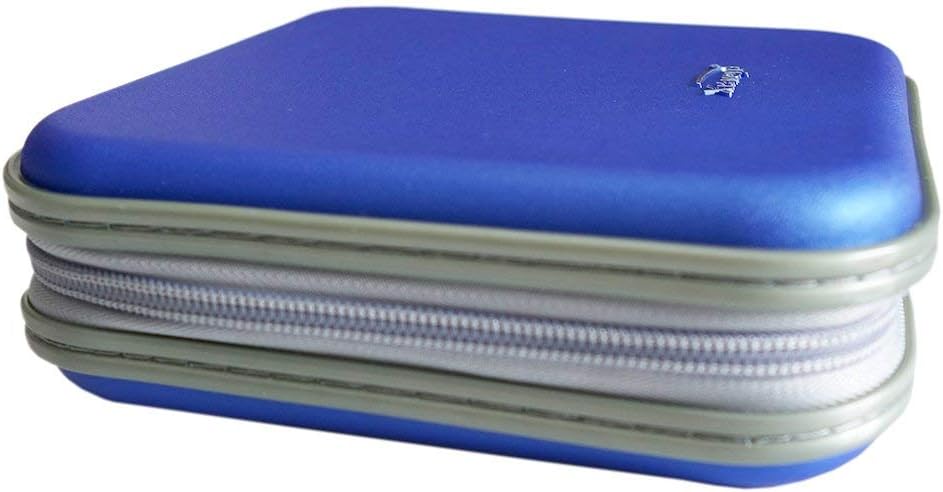 40 DVD/CD Case Holder with Extra Little Flap to Help The Disc Stay in Place Blue: Electronics