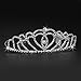 Crown Tiara, ETEREAUTY Wedding Bridal Queen Headpiece Prom Decor with Rhinestones and Comb Headband