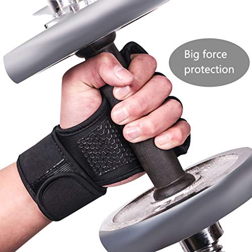 Full Palm Protection Padded Gloves for Men & Women, Non-Slip Gloves for Sports Gym Workout Exercise Boating Training Dirt Bike Weight Lifting