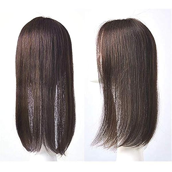 前髪のある女性のためのナチュラルトップヘアピース们間の髪の毛 抜け毛の
