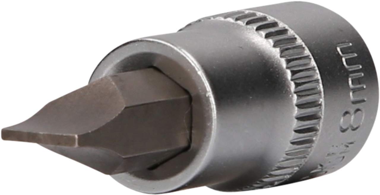 BRILLIANT TOOLS BT021862 3/8 Inch Slotted Bit Socket 2 x 8 mm [Powered by KS Tools]