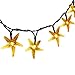 Original Starfish Solar String Lights, 20ft 30 LED Fairy Halloween Christmas Lights Decorative Lighting for Indoor/Outdoor, Garden, Home, Patio, Lawn, Party and Holiday Decorations(Warm White)