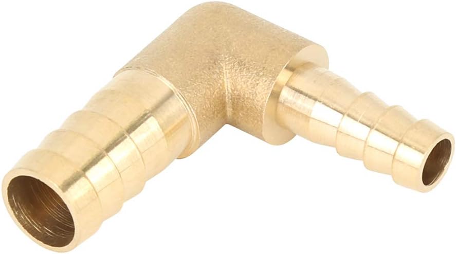 X AUTOHAUX 12mm to 8mm Brass Barb Hose Reducer Splicer Fitting for Car
