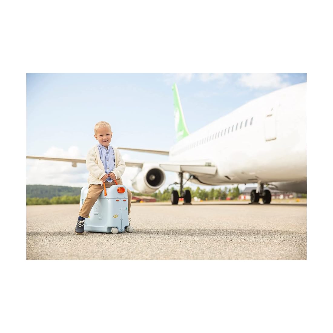 Stokke JetKids BedBox Green Kindergepäck, Blue Sky, 8-10 - 18