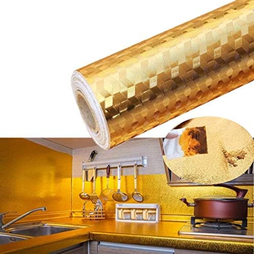 Kitchen Oil-Proof Sticker Waterproof Self-Adhesive Wallpaper High Temperature Resistant Stove Cabinet I.511100189